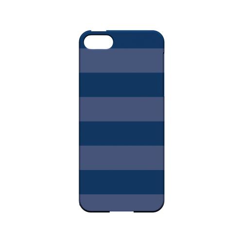 Stripes Monaco Blue - Geeks Designer Line Pantone Color Series Hard Case for Apple iPhone 5/5S