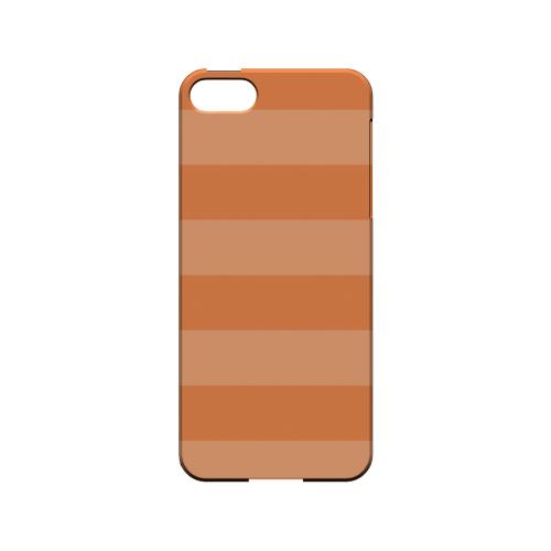 Stripes Nectarine - Geeks Designer Line Pantone Color Series Hard Case for Apple iPhone 5/5S