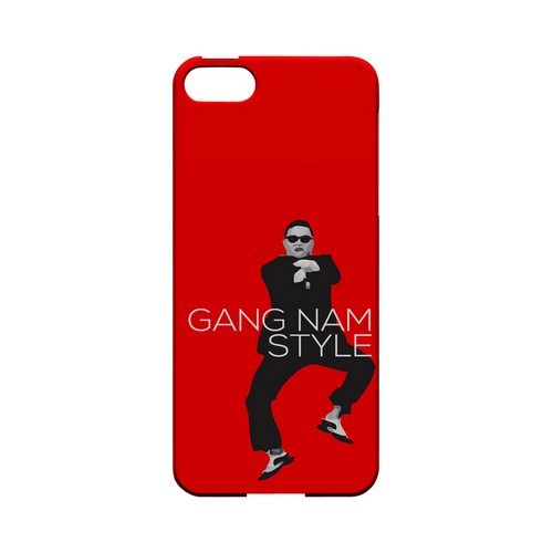 Red Gangnam Style - Geeks Designer Line Slim Back Cover for Apple iPhone 5/5S