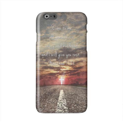 Matthew 11:28 Solid White Hard Case Cover for Apple iPhone 6 PLUS/6S PLUS (5.5 inch)