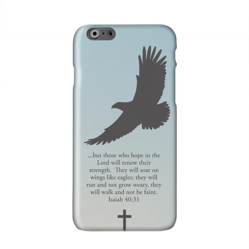Isaiah 40:31 - Faint Blue Solid White Hard Case Cover for Apple iPhone 6 PLUS/6S PLUS (5.5 inch)