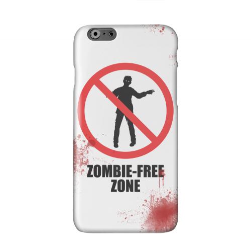 Zombie-Free Zone Solid White Hard Case Cover for Apple iPhone 6 PLUS/6S PLUS (5.5 inch)