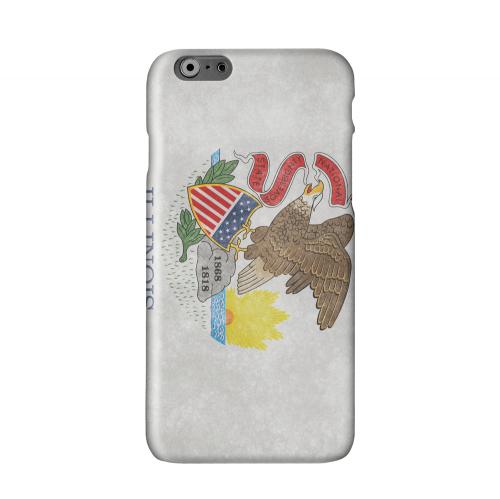 Grunge Illinois Solid White Hard Case Cover for Apple iPhone 6 PLUS/6S PLUS (5.5 inch)