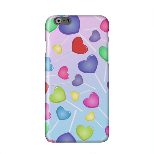 Assorted Heart Lollipops Solid White Hard Case Cover for Apple iPhone 6 PLUS/6S PLUS (5.5 inch)
