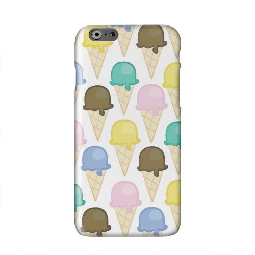 Assorted Ice Cream Cones Solid White Hard Case Cover for Apple iPhone 6 PLUS/6S PLUS (5.5 inch)