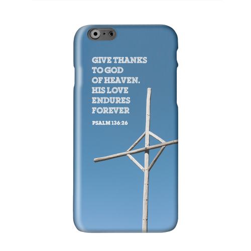 Psalm 136:26 Solid White Hard Case Cover for Apple iPhone 6 PLUS/6S PLUS (5.5 inch)