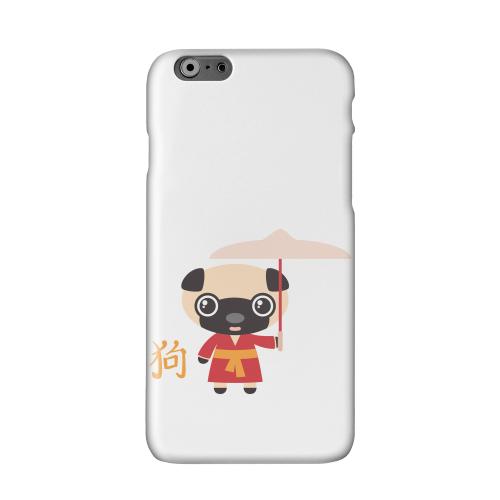 Dog on White Solid White Hard Case Cover for Apple iPhone 6 PLUS/6S PLUS (5.5 inch)