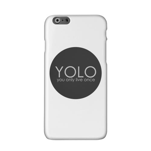YOLO Circle Solid White Hard Case Cover for Apple iPhone 6 PLUS/6S PLUS (5.5 inch)