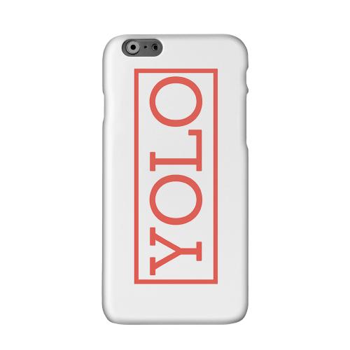 Red YOLO Solid White Hard Case Cover for Apple iPhone 6 PLUS/6S PLUS (5.5 inch)