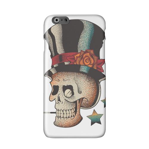 Smoking Skull on White Solid White Hard Case Cover for Apple iPhone 6 PLUS/6S PLUS (5.5 inch)