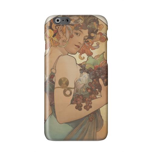 Alphonse Mucha Fruit Solid White Hard Case Cover for Apple iPhone 6 PLUS/6S PLUS (5.5 inch)