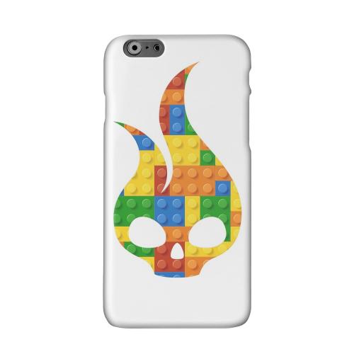 Blocks Flameskull Solid White Hard Case Cover for Apple iPhone 6 PLUS/6S PLUS (5.5 inch)