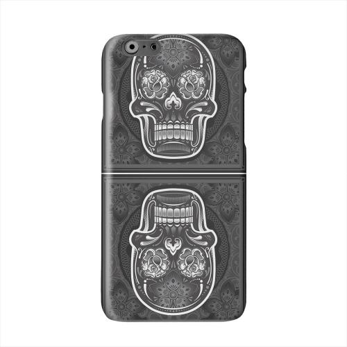Domino Double Skull Solid White Hard Case Cover for Apple iPhone 6 PLUS/6S PLUS (5.5 inch)