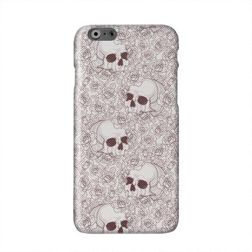Thorn Skull Red Halftone Solid White Hard Case Cover for Apple iPhone 6 PLUS/6S PLUS (5.5 inch)