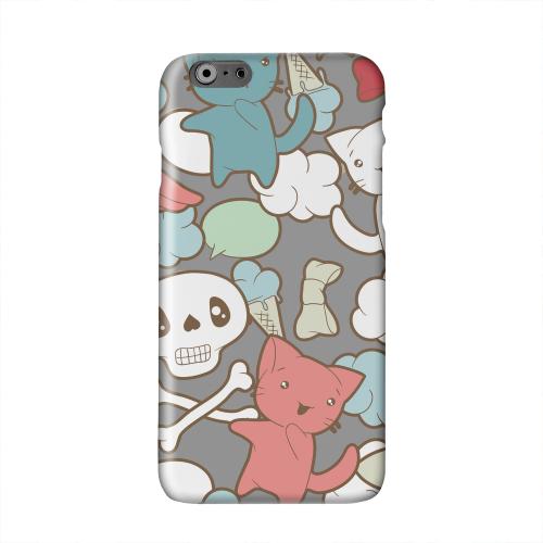 Hello Neko Skull Solid White Hard Case Cover for Apple iPhone 6 PLUS/6S PLUS (5.5 inch)