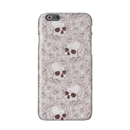 Thorn Skull Red Halftone Solid White Hard Case Cover for Apple iPhone 6 PLUS/6S PLUS (5.5 inch)
