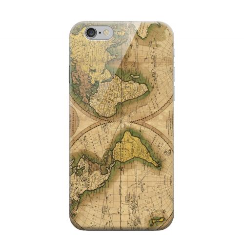 Geeks Designer Line (GDL) Apple iPhone 6 Matte Hard Back Cover - Map of the World Circa 1770's