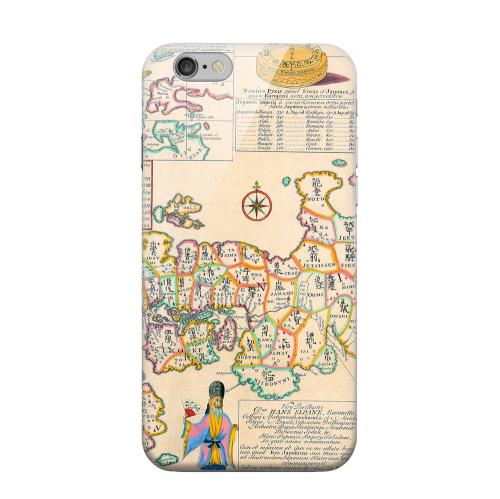 Geeks Designer Line (GDL) Apple iPhone 6 Matte Hard Back Cover - Old Japanese Empire Map