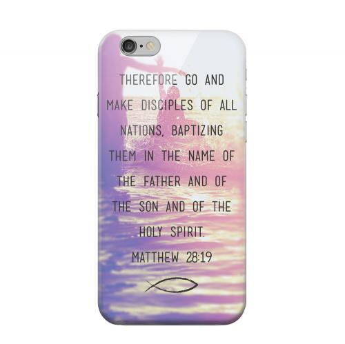 Geeks Designer Line (GDL) Apple iPhone 6 Matte Hard Back Cover - Matthew 28:19 Geeks Designer Line (GDL) Apple iPhone 6 Matte Hard Back Cover - Matthew 28:19