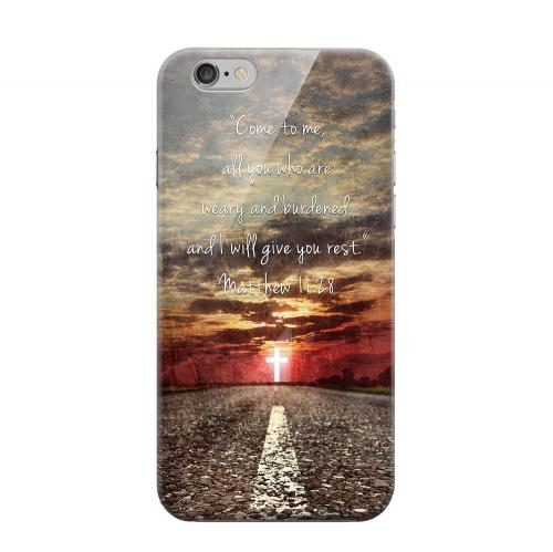 Geeks Designer Line (GDL) Apple iPhone 6 Matte Hard Back Cover - Matthew 11:28