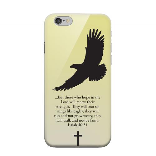 Geeks Designer Line (GDL) Apple iPhone 6 Matte Hard Back Cover - Isaiah 40:31 - Sunset Yellow