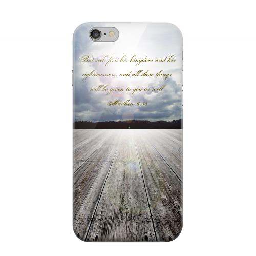 Geeks Designer Line (GDL) Apple iPhone 6 Matte Hard Back Cover - Matthew 6:33
