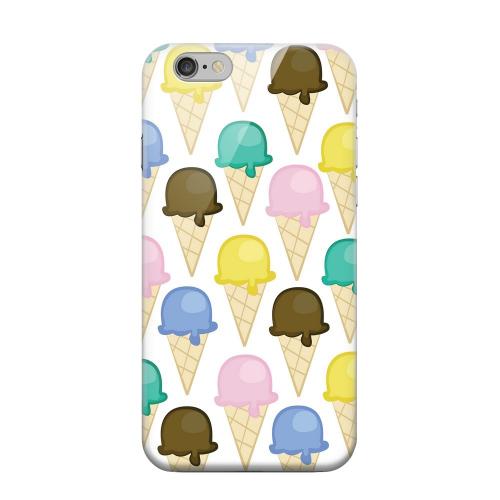 Geeks Designer Line (GDL) Apple iPhone 6 Matte Hard Back Cover - Assorted Ice Cream Cones