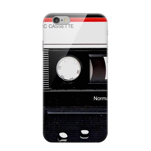 Geeks Designer Line (GDL) Apple iPhone 6 Matte Hard Back Cover - Black Cassette Close Up Geeks Designer Line (GDL) Apple iPhone 6 Matte Hard Back Cover - Black Cassette Close Up