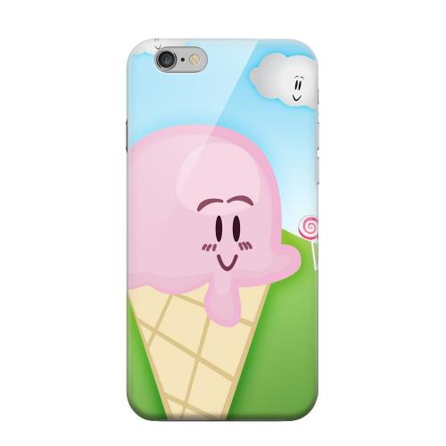 Geeks Designer Line (GDL) Apple iPhone 6 Matte Hard Back Cover - Cute Pink Ice Cream Cone