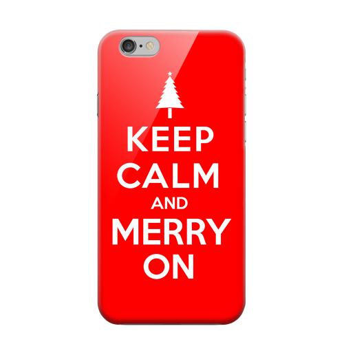 Geeks Designer Line (GDL) Apple iPhone 6 Matte Hard Back Cover - Red Merry On