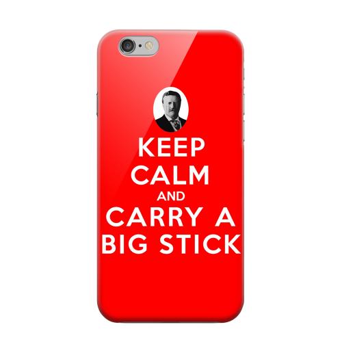 Geeks Designer Line (GDL) Apple iPhone 6 Matte Hard Back Cover - Red Carry A Big Stick Geeks Designer Line (GDL) Apple iPhone 6 Matte Hard Back Cover - Red Carry A Big Stick