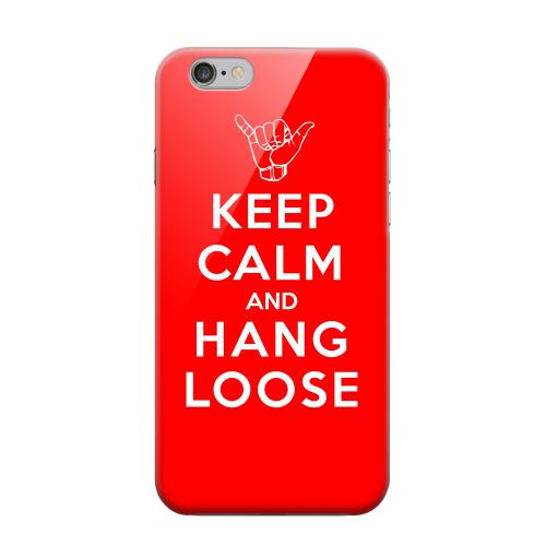 Geeks Designer Line (GDL) Apple iPhone 6 Matte Hard Back Cover - Red Hang Loose