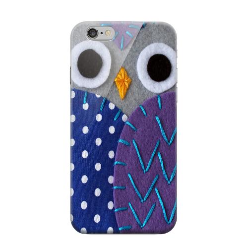 Geeks Designer Line (GDL) Apple iPhone 6 Matte Hard Back Cover - Gray/ Purple Owl Geeks Designer Line (GDL) Apple iPhone 6 Matte Hard Back Cover - Gray/ Purple Owl