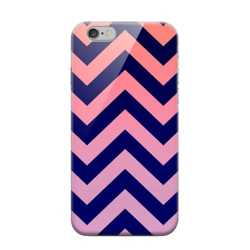 Geeks Designer Line (GDL) Apple iPhone 6 Matte Hard Back Cover - Pink/ Navy Blue Gradient