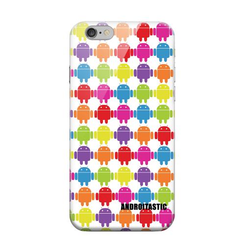 Geeks Designer Line (GDL) Apple iPhone 6 Matte Hard Back Cover - Rainbow Robot Army Design