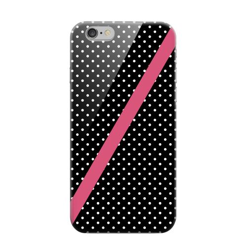 Geeks Designer Line (GDL) Apple iPhone 6 Matte Hard Back Cover - Pink Diagonal Stripe