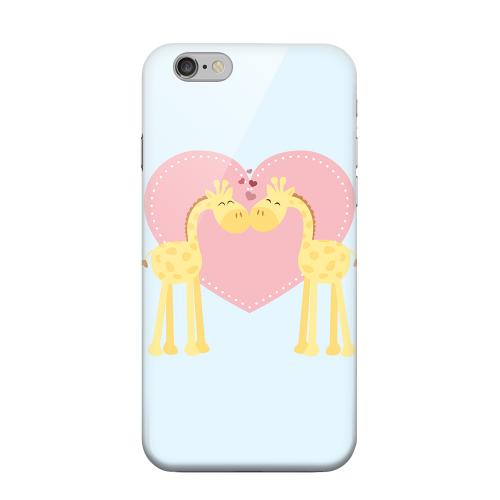 Geeks Designer Line (GDL) Apple iPhone 6 Matte Hard Back Cover - Giraffe Love on Baby Blue Geeks Designer Line (GDL) Apple iPhone 6 Matte Hard Back Cover - Giraffe Love on Baby Blue