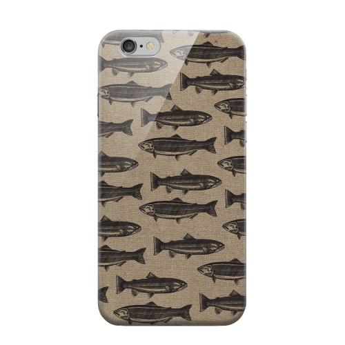 Geeks Designer Line (GDL) Apple iPhone 6 Matte Hard Back Cover - Vintage Salmon & Trout Print Geeks Designer Line (GDL) Apple iPhone 6 Matte Hard Back Cover - Vintage Salmon & Trout Print
