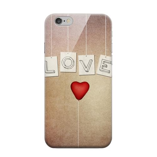 Geeks Designer Line (GDL) Apple iPhone 6 Matte Hard Back Cover - Love & Heart Balloon