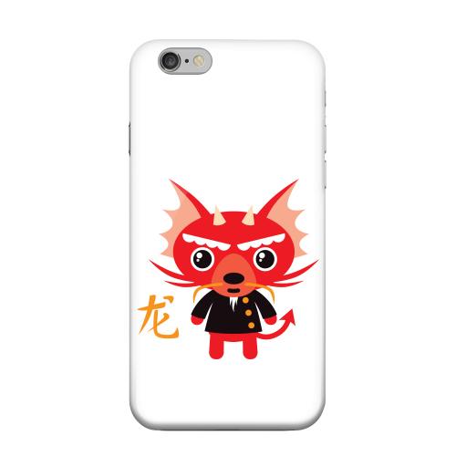 Geeks Designer Line (GDL) Apple iPhone 6 Matte Hard Back Cover - Dragon on White