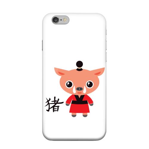 Geeks Designer Line (GDL) Apple iPhone 6 Matte Hard Back Cover - Pig on White Geeks Designer Line (GDL) Apple iPhone 6 Matte Hard Back Cover - Pig on White