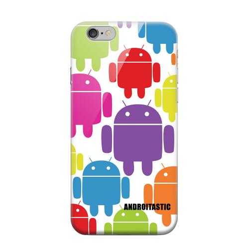 Geeks Designer Line (GDL) Apple iPhone 6 Matte Hard Back Cover - Rainbow Robot Design
