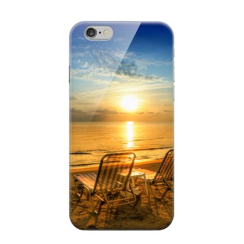 Geeks Designer Line (GDL) Apple iPhone 6 Matte Hard Back Cover - Beach Chair Sunrise