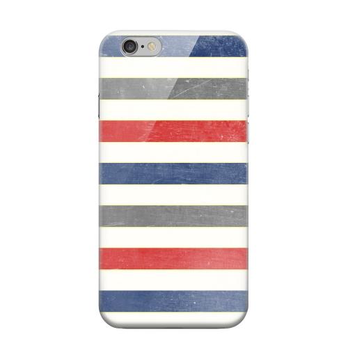 Geeks Designer Line (GDL) Apple iPhone 6 Matte Hard Back Cover - Stripey Blue/ Red Geeks Designer Line (GDL) Apple iPhone 6 Matte Hard Back Cover - Stripey Blue/ Red