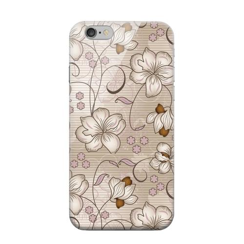 Geeks Designer Line (GDL) Apple iPhone 6 Matte Hard Back Cover - Floral Stripes Linen