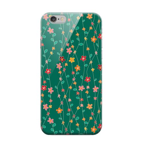 Geeks Designer Line (GDL) Apple iPhone 6 Matte Hard Back Cover - Flowers & Vines on Green Geeks Designer Line (GDL) Apple iPhone 6 Matte Hard Back Cover - Flowers & Vines on Green