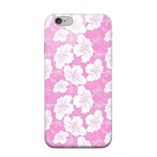 Geeks Designer Line (GDL) Apple iPhone 6 Matte Hard Back Cover - White Hibiscus on Pink Geeks Designer Line (GDL) Apple iPhone 6 Matte Hard Back Cover - White Hibiscus on Pink