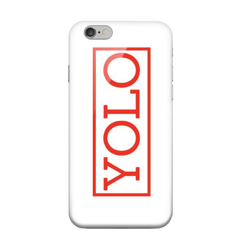 Geeks Designer Line (GDL) Apple iPhone 6 Matte Hard Back Cover - Red YOLO