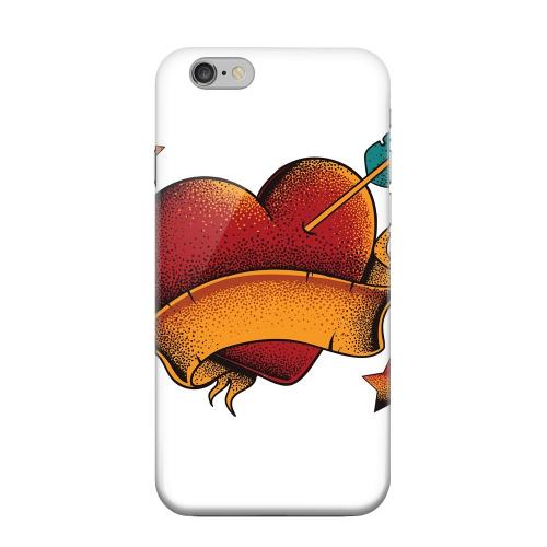 Geeks Designer Line (GDL) Apple iPhone 6 Matte Hard Back Cover - Arrow In The Heart on White