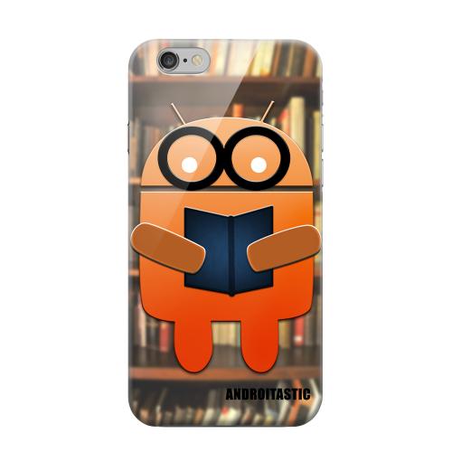 Geeks Designer Line (GDL) Apple iPhone 6 Matte Hard Back Cover - Studious Orange Robot